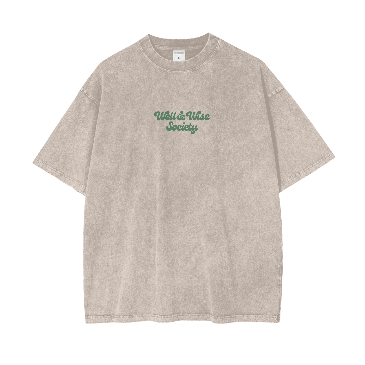 100% Cotton Oversized Snow Washed T-Shirt